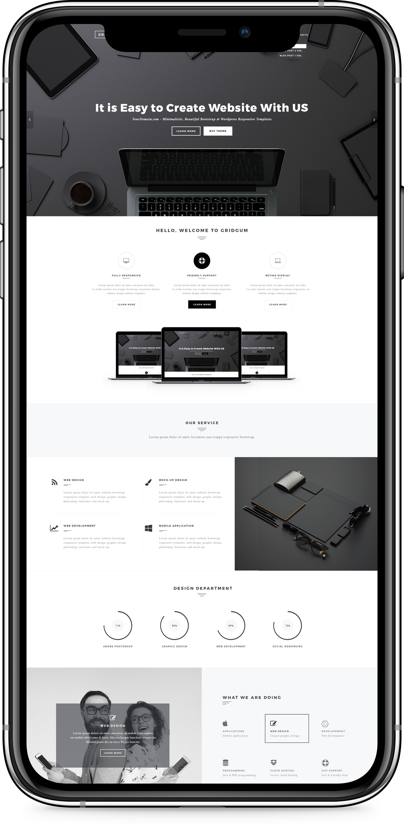 Black & White Labels Multipurpose Template