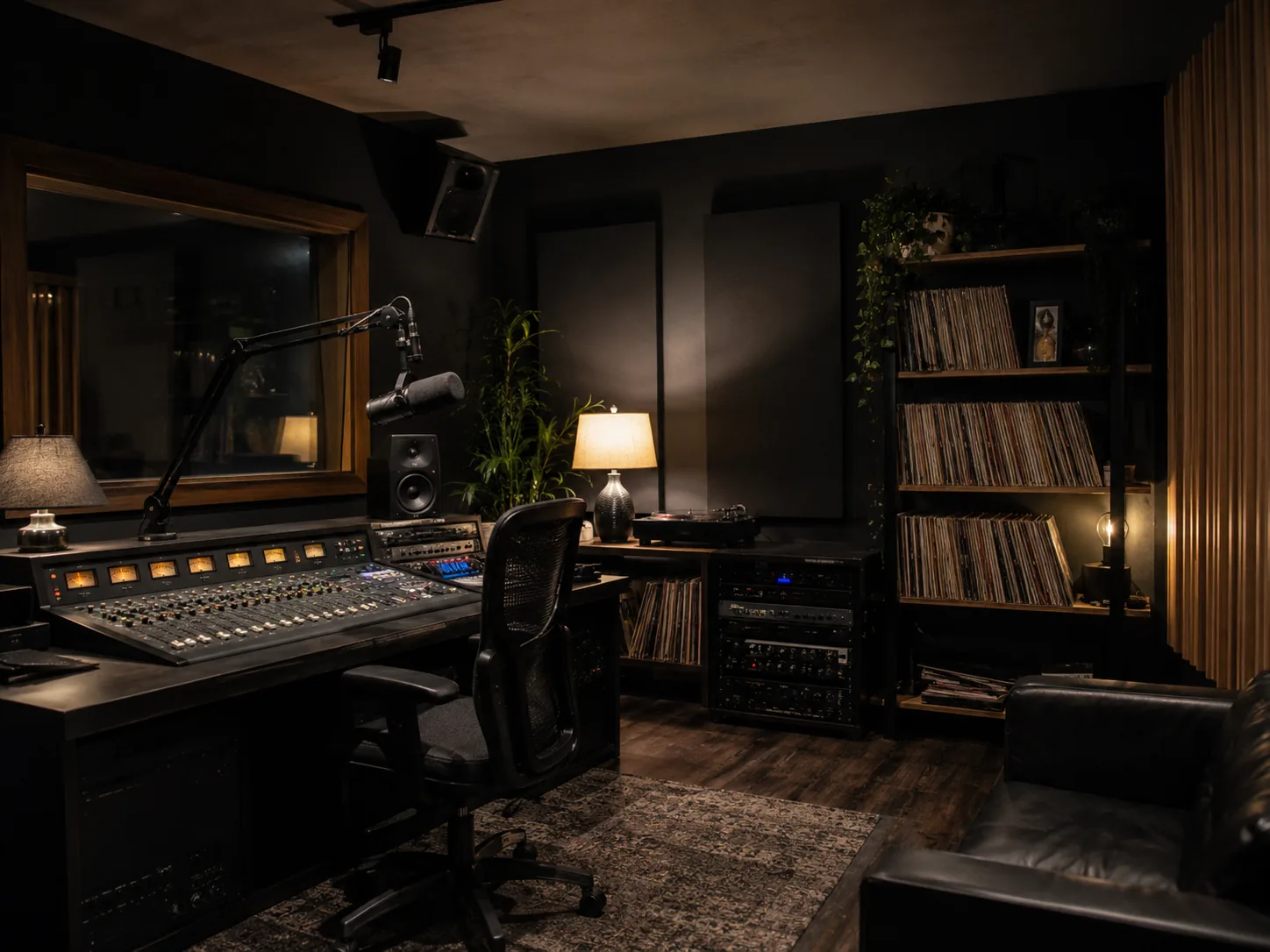 The studio after the furniture moved