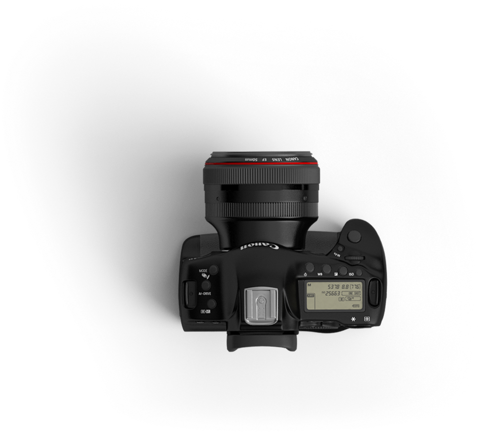 Camera seen from above