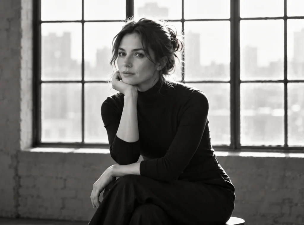 Portrait with the window behind the subject